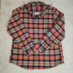 Eddie Bauer Men’s L Relaxed Fit Eddie’s Favorite Flannel Shirt Plaid Fall 22 NWT